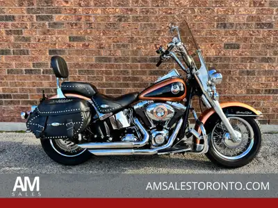Beautiful 105th year ANNIVERSARY EDITION Heritage Softail with a Bassani Xhaust system, LED headligh...