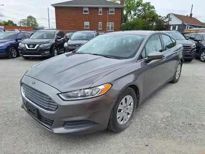 2013 FORD FUSION S, FWD, Automatic, gray exterior, gray cloth interior, power mirrors, locks, window...