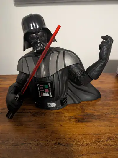 2008 Lucas Film Darth Vader Money bank, chip off end lightsaber, View more