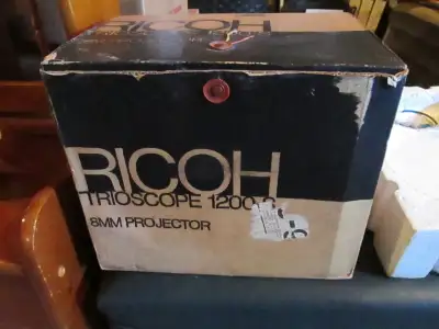 If you can read my ad it is available for sale....Vintage Ricoh 1200S Trioscope Projector for 8mm or...