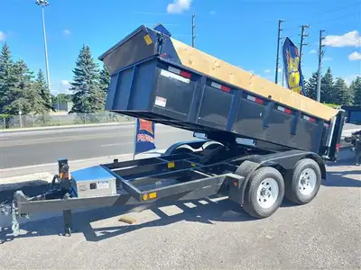 2027 Canada Trailer 6x12 Tandem axle dump trailer GVWR 9980lbs with cargo capacity of 6500lbs. This...