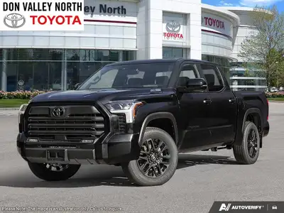 Introducing the stunning 2026 Toyota Tundra 4x4 Crewmax Platinum Hybrid in a sophisticated Midnight...