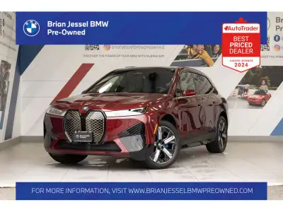 2024 BMW iX Electric Motor AWD Single-Speed Automatic EXTERIOR - AVENTURINE RED III METALLIC INTERIO...