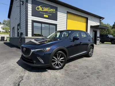 ?2017 Mazda Cx-3 GT AWD ? 128 604 kms ✅AWD ✅Toit ouvrant ✅HUD affichage tête haute ✅Sièges en cuir c...