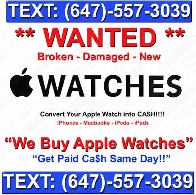 * We Buy Apple Watch Series SE 3 4 5 6 7 8 SE Ultra M1 M2* We Bu, View more