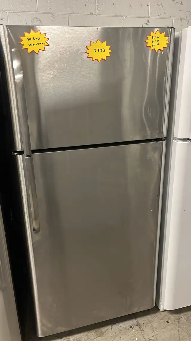 Frigidaire 30” Stainles Stell Fully Tested  30-Day Warranty in Refrigerators in Kitchener / Waterloo - Image 3