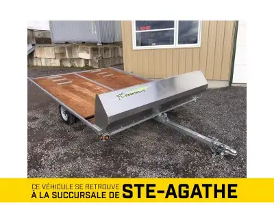 REMORQUES YC INC 1 ESSIEUX 3500LBS 100 X 140 2023 RABAIS DE 496$ NE VIENT PAS AVEC LE DÉFLECTEUR OPT...