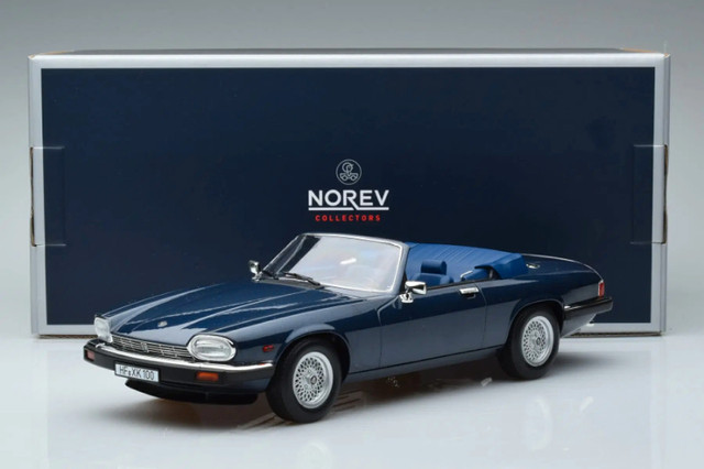 1988 JAGUAR XJS V12 5.3 H.E. CABRIOLET BLUE 1:18 BY NOREV MODELS in Arts & Collectibles in City of Toronto - Image 3