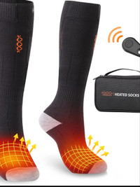 Neberon Heated Socks for Men Women, Remote Control 4000mAh Recha