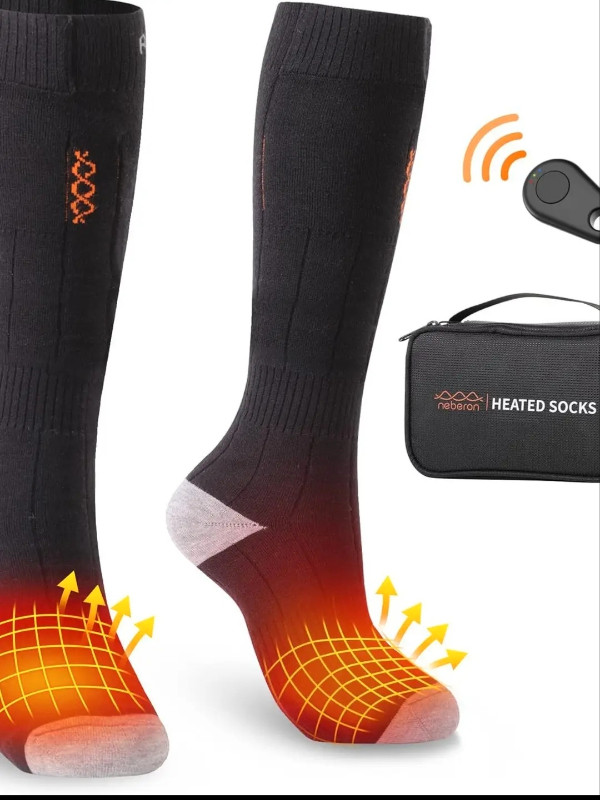 Neberon Heated Socks for Men Women, Remote Control 4000mAh Recha in Other in Gatineau