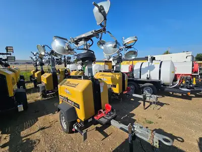 Visit www.globalpower.ca for larger photos and more details! Hours: 9072 kW: 8 Allmand NightLight Pr...