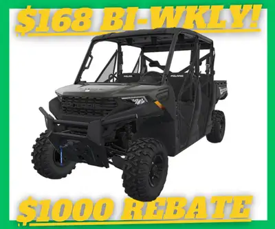 PAYMENTS AS LOW AS $168 BI-WEEKLY! TAKE ADVANTAGE OF A $1,000 CUSTOMER CASH REDUCTION UNTIL FEBRUARY...