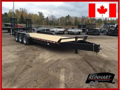 2027 Canada Trailers 82x24 10.5 Ton Equipment Trailer 22,680LB GVWR, 3 7000LB Axles with Easy Lube S...