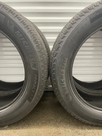 Set4: 255/55R20 11OV XL MICHELIN Primacy A/S. FIRM $300: Four Used All Seasons Tires. FIRM Tires Tre...