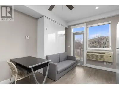 Centrally located in downtown Kelowna, this studio apartment offers the perfect balance of urban liv...