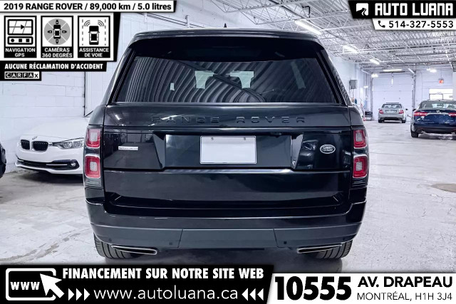 2019 LAND ROVER Range Rover V8 Supercharged SWD/FULL/89,000km dans Autos et camions  à Ville de Montréal - Image 3