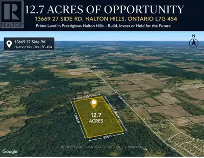 12.7 ACRES OF OPPORTUNITY - An exceptional parcel measuring approximately 555 ft x 1,000 ft, located...