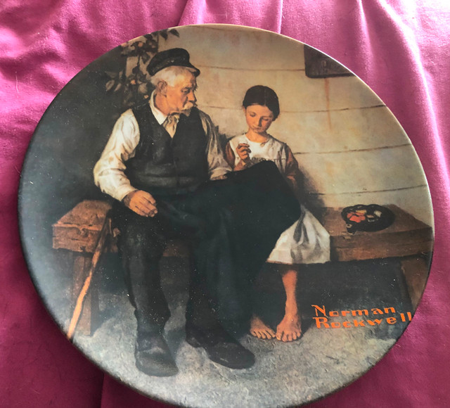 Norman Rockwell collectable plate-certificate of authenticity in Arts & Collectibles in Timmins