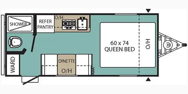 2019 Forest River RV Viking 17FB in Travel Trailers & Campers in Calgary - Image 3