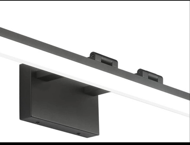 SOLFART Modern LED Vanity Light 40 inch Black Aluminum Frosted A in Other in Gatineau