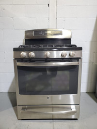 GE Gas Stove  stainless self clean convection PCGB940SEFSS Used