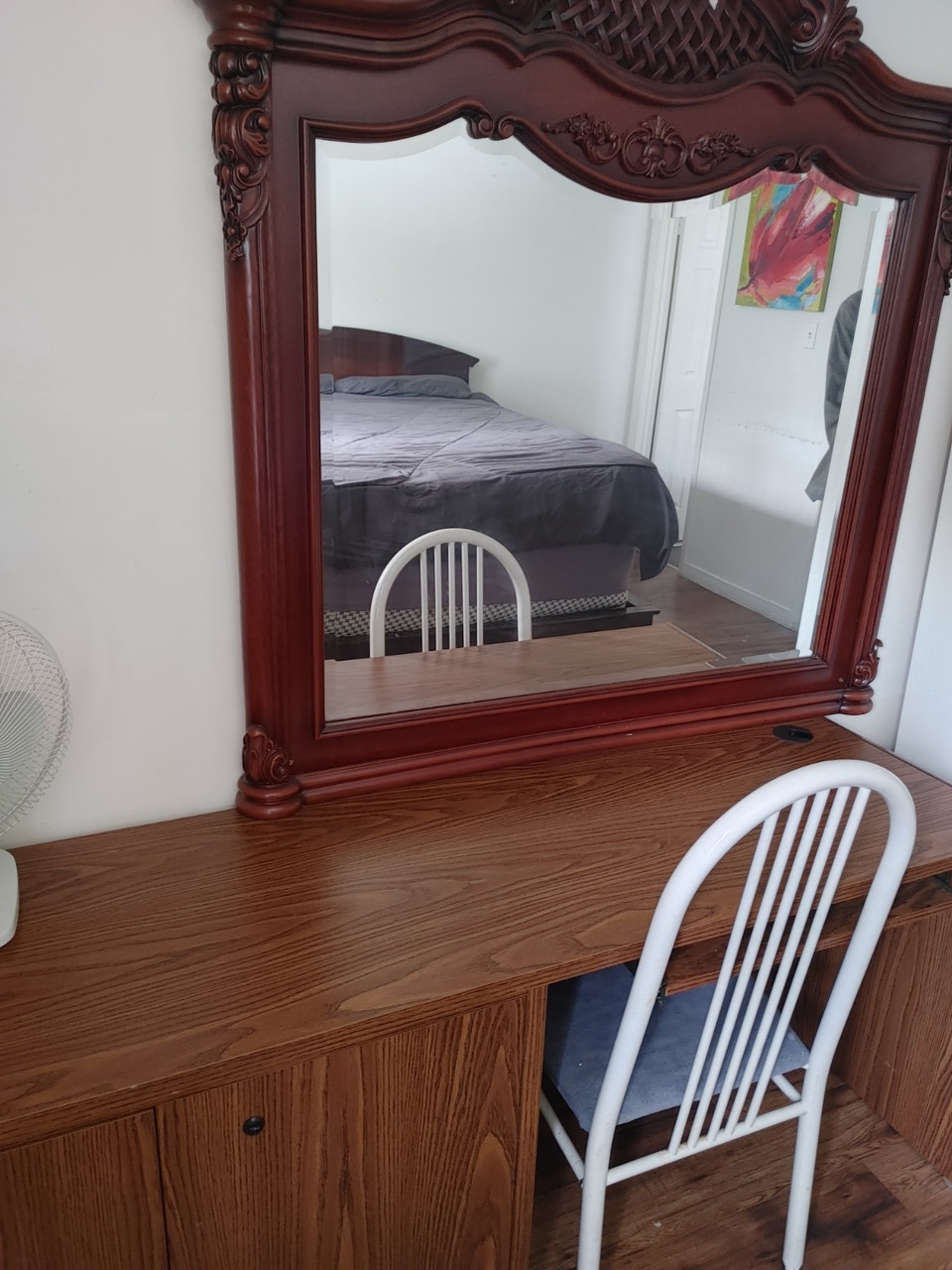 Furnished master bedroom with private bathroom for rent. 3