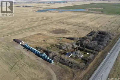 This acreage is located just outside the town of Clavet, Saskatchewan, offering a mature yard with S...