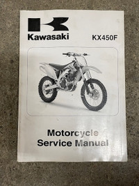 Sm211 Kawasaki KX450F Service Manual 99924-1410-01