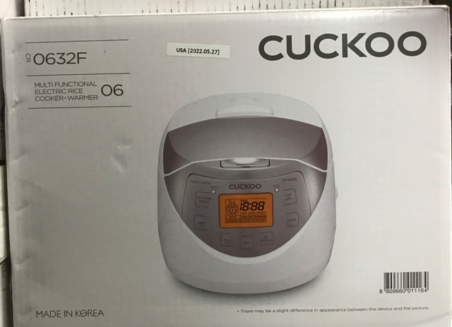 CUCKOO 6-CUP MULTIFUNCTIONAL RICE COOKER in Microwaves & Cookers in Ottawa