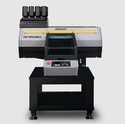 $361/Month Mimaki UJF-3042MKII Small Tabletop UV-LED Printer, View more