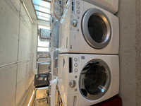 9141-Washer Dryer LG Frontload White