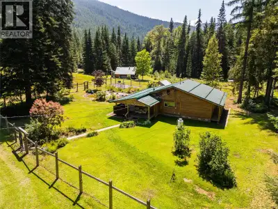 Set on 58 forested acres just 15 minutes south of Salmo, this private retreat is ready for its next...