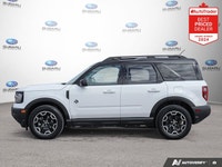 New Price! Oxford White 2025 Ford Bronco Sport Outer Banks 4WD | Apple CarPlay | 18 Rims 4WD 8-Speed... (image 1)