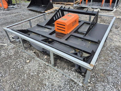 Bryan's Ontario Wide Online Auction features a variety of skidsteer, tractor, and excavator attachme...