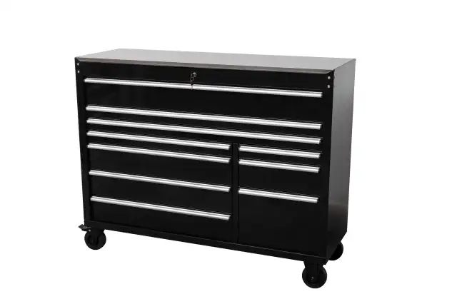 NEW 55 IN SIEBEL 10 DRAWER TOOL BENCH STAINLESS STEEL TOP 5510DB in Cabinets & Countertops in Medicine Hat - Image 4