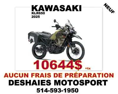 --- financement facile sur place --klr650 adventure-- 514-593-1950