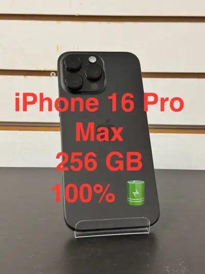 iPhone 16 Pro Max 256 GB 100% battery health, View more