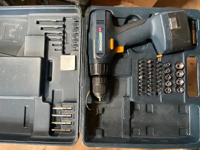 Toolbox tool case power drill sockets wrenches mastercraft drill, View more