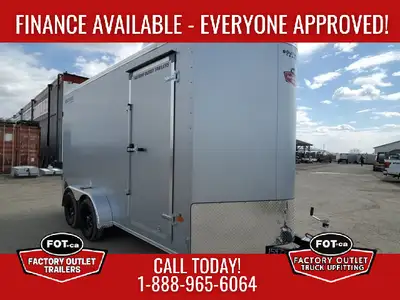 NEW Royal Cargo 7x16ft Enclosed from Southland Trailers - Rear Barn Doors - (4) Recessed Floor Mount...