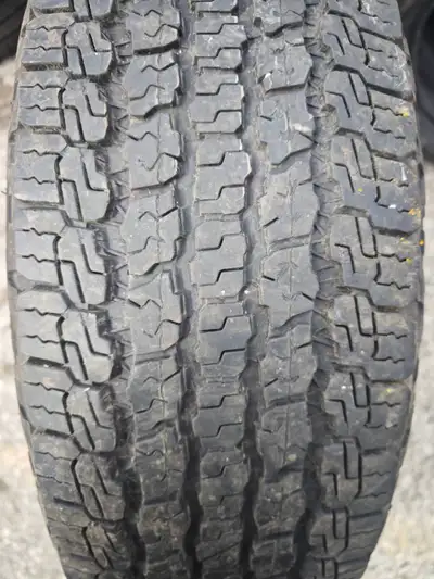 TWO 90% NEW GOODYEAR 245/75R17 112T WRANGLER ALL TERRAIN ADVENTURE Installation and Balancing Includ...