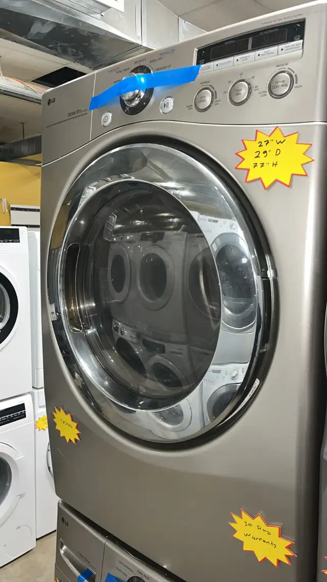 Lg 27” Stackable Washer And Dryer Fully Tested  30-Day Warranty in Washers & Dryers in Kitchener / Waterloo - Image 5