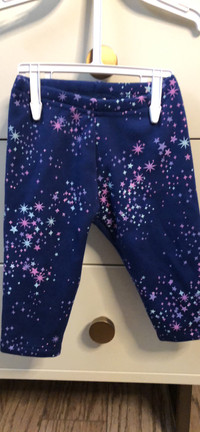 Baby Girl Leggings (lined for extra warmth) - 9 months size