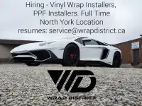Car Wrapping Installers Wanted. North York Location