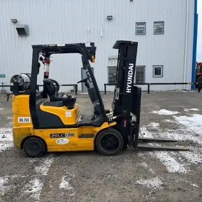 2021 HYUNDAI 25LC-7A LP Cushion Tire Forklift Capacity: 5,000 Lift Height: 185 (in) Mast Type: Tripl...