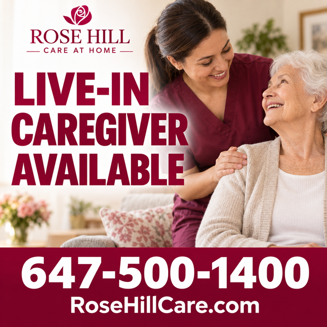Live-in Caregiver Available Now!