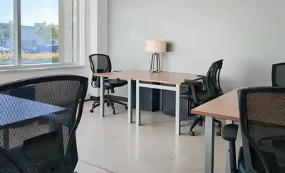 Access a bright and inspiring office space to rent designed to help teams of five to do their best w...