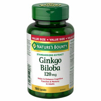 Nature's  Bounty Ginkgo Biloba Value Size 180 Capsules