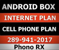 Android tv box, Internet Service, Cell Phone plans, Antennas