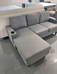 3-Seater Sofa with Reversible Chaise - Free Shipping Included