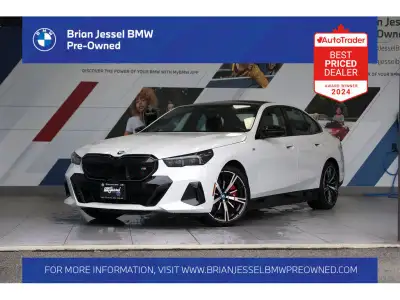 2024 BMW i5 M60 Electric Motor AWD Single-Speed Automatic EXTERIOR - MINERAL WHITE METALLIC INTERIOR...